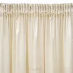 Zasłona gotowa na taśmie 140x270 SIBEL welwetowa Pierre Cardin kremowa jednokolorowa - 4