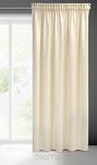 Zasłona na taśmie 140x270 SIBEL welwetowa Pierre Cardin kremowa jednokolorowa - 6