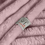 Koc na fotel 70x160 SOFT pudrowy puszysty typu flano z wytłaczanym wzorem Design 91 - 2