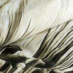 Pościel satynowa 160x200 SPRING 78 jasny beż brąz z wzorem roślinnym z kolekcji Classic - 3