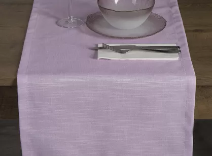 Bieżnik drukowany 40x140 SUMMER 11 liliowy jednobarwny