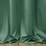 Zasłona gotowa na taśmie 140x270 SIBEL welwetowa Pierre Cardin ciemna mięta jednokolorowa - 5