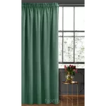 Zasłona gotowa na taśmie 140x270 SIBEL welwetowa Pierre Cardin ciemna mięta jednokolorowa - 7