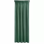 Zasłona gotowa na taśmie 140x270 SIBEL welwetowa Pierre Cardin ciemna mięta jednokolorowa - 4