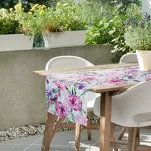 Bieżnik na taras 40x140 GARDEN 34 różowy wodoodporny fioletowy styl kwiatowy - 5
