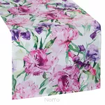 Bieżnik na taras 40x140 GARDEN 34 różowy wodoodporny fioletowy styl kwiatowy - 4