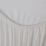 Prześcieradło z bawełny jersey 3 z gumką kremowe 140x200 - 2