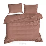 Pościel satynowa 220x200 DINA jednokolorowa gładka marsala z kolekcji Diva Line - 4