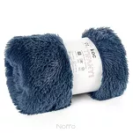 Koc futrzany 170x210 TIFANY 1 granatowy jednokolorowy puszysty z kolekcji Design 91 - 3