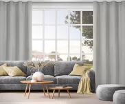 Zasłona na przelotkach 140x250 NITA welwetowa zaciemniająca stalowa jednokolorowa - 7