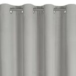 Zasłona na przelotkach 140x250 NITA welwetowa zaciemniająca stalowa jednokolorowa - 4