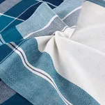 Komplet ścierek kuchennych 2x50x70 MONA niebieskie w kratkę z bawełny - 3