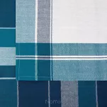 Komplet ścierek kuchennych 2x50x70 MONA niebieskie w kratkę z bawełny - 2