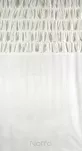 Zasłona na przelotkach 140x250 AURA welwetowa biała jednokolorowa zdobiona w górnej części falbanami - 2