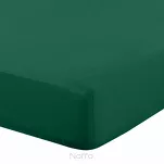 Prześcieradło z bawełny renforce z gumką 180x200 zielone BASIC - 2