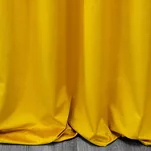 Zasłona gotowa na taśmie 140x270 SIBEL welwetowa Pierre Cardin musztardowa jednokolorowa - 5