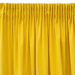 Zasłona gotowa na taśmie 140x270 SIBEL welwetowa Pierre Cardin musztardowa jednokolorowa - 4