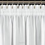 Firana na taśmie 140x270 LUCY biała z gładkiego woalu - 9