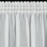 Firana na taśmie 140x270 LUCY biała z gładkiego woalu - 8