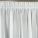 Firana na taśmie 140x270 LUCY biała z gładkiego woalu - 4