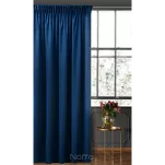 Zasłona gotowa na taśmie 140x270 SIBEL welwetowa Pierre Cardin granatowa jednokolorowa - 5
