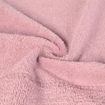 Ręcznik bawełniany 50x90 MARI ciemna lila z welurową bordiurą w pasy - 2