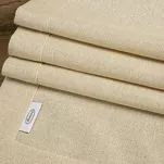 Bieżnik bawełniany 40x180 STELLA 1 złoty zdobiony kantą z wplecioną nicią złotą - 6