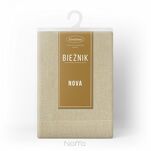 Bieżnik bawełniany 40x180 STELLA 1 złoty zdobiony kantą z wplecioną nicią złotą - 9