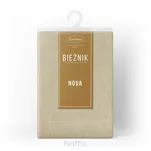 Bieżnik bawełniany 40x180 STELLA 1 złoty zdobiony kantą z wplecioną nicią złotą - 2