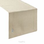 Bieżnik bawełniany 40x180 STELLA 1 złoty zdobiony kantą z wplecioną nicią złotą - 5