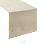 Bieżnik bawełniany 40x180 STELLA 1 złoty zdobiony kantą z wplecioną nicią złotą - 3