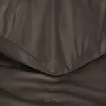 Pościel satynowa 160x200 NOVA 3 jednokolorowa gładka brązowa - 6