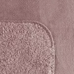 Koc jednokolorowy 200x220 TEDY różowy imitujący buklę - 4