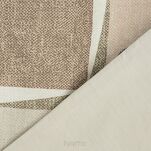 Pościel satynowa 140x200 SPRING 36 beżowa z wzorem geometrycznym z kolekcji Classic - 2