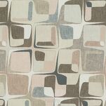 Pościel satynowa 140x200 SPRING 36 beżowa z wzorem geometrycznym z kolekcji Classic - 5