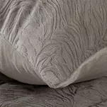 Pościel welwetowa 220x200 FLANO beżowa z tłoczonym wzorem w jednolitym kolorze z kolekcji NOVA - 7