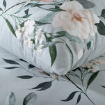 Pościel bawełniana 140x200 ROSITA szara z wzorem róż z kolekcji Classic - 2