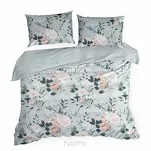 Pościel bawełniana 140x200 ROSITA szara z wzorem róż z kolekcji Classic - 6