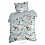 Pościel bawełniana 140x200 ROSITA szara z wzorem róż z kolekcji Classic - 5