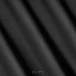 Zasłona na taśmie 140x270 RITA jednokolorowa czarna z miękkiej tkaniny - 4