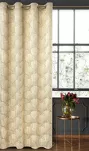 Zasłona na przelotkach 140x250 GOJA zaciemniająca Pierre Cardin kremowa z modnym motywem złotych liści miłorzębu - 6