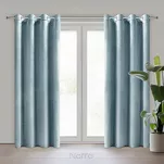 Zasłona na przelotkach 140x250 ROSA welwetowa morska Design 91 - 8