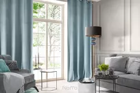 Zasłona na przelotkach 140x250 ROSA welwetowa morska Design 91 - 11