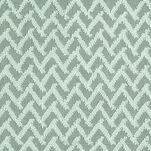 Zasłona na przelotkach ESTERI miętowa z matowej tkaniny zdobiona puszystą geometryczną aplikacją - 2