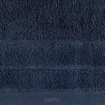 Ręcznik bawełniany 70x140 DAMLA granatowy gładki z subtelną bordiurą - 3