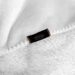 Koc jednokolorowy 150x200 TEDY biały imitujący buklę - 6