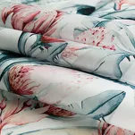 Bieżnik na taras 40x180 GARDEN 32 biały wodoodporny niebieski motyw kwiatowy - 5