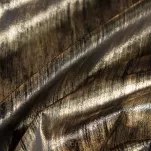 Zasłona na taśmie 140x270 EMILA welwetowa czarna z szampańskim przecieranym wzorem - 3