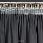 Zasłona na taśmie 140x270 EMILA welwetowa czarna z szampańskim przecieranym wzorem - 9