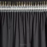 Zasłona na taśmie 140x270 EMILA welwetowa czarna z szampańskim przecieranym wzorem - 10